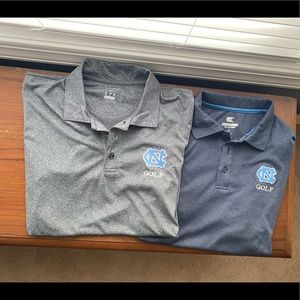 2 UNC golf short sleeve polos